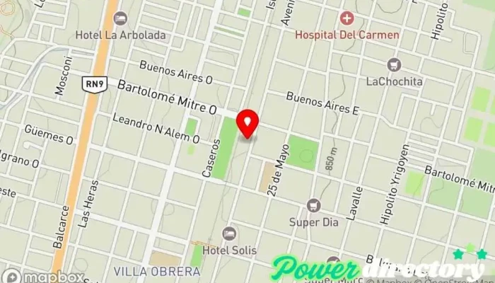 mapa de Corefin Agencia de préstamos en Metán