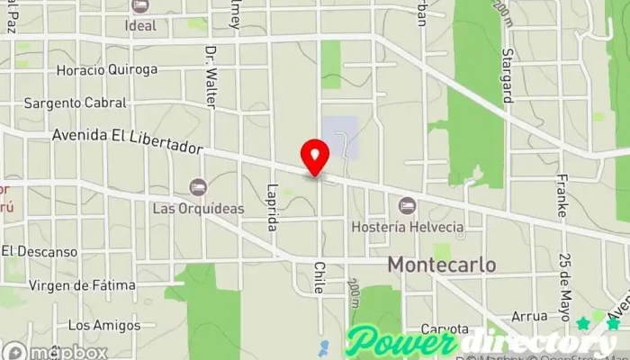 mapa de Corefin Agencia de préstamos en Montecarlo