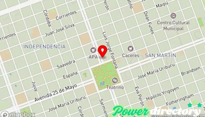 mapa de Corefin Agencia de préstamos en Formosa
