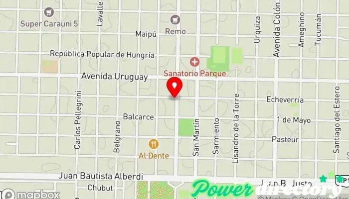 mapa de Corefin Agencia de préstamos en Villa Angela