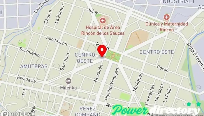 mapa de Corefin Agencia de préstamos en Rincón de los Sauces