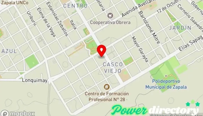 mapa de Corefin Agencia de préstamos en Zapala