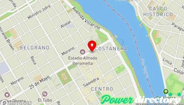mapa de Corefin Agencia de préstamos en Viedma