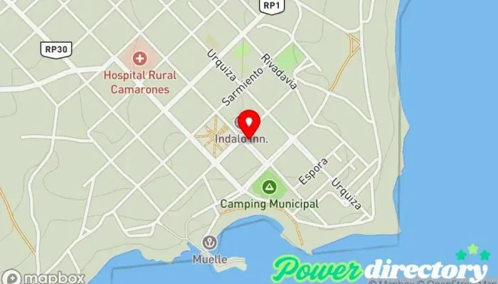 mapa de Correo Argentino - Sucursal Camarones Oficina de correos en Camarones