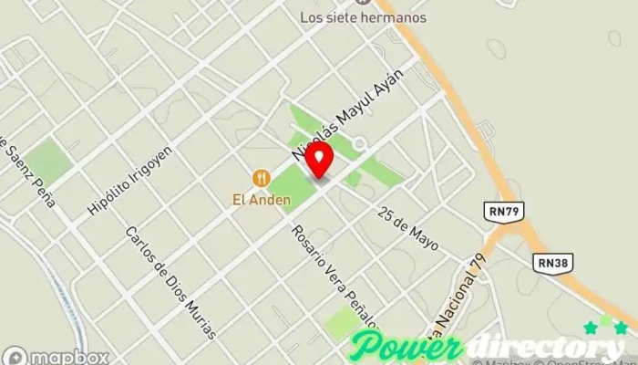 mapa de Correo Argentino - Sucursal Chamical Oficina de correos, Servicio postal en Chamical