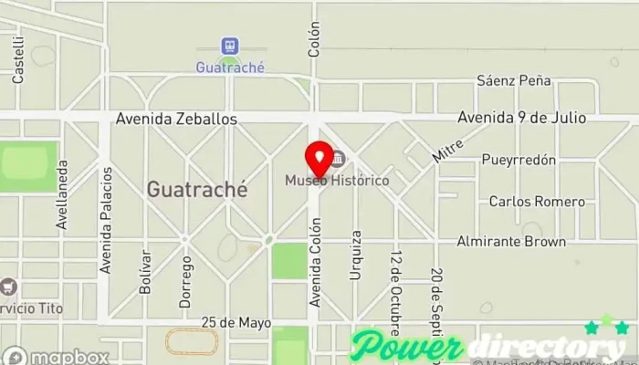 mapa de Correo Argentino - Sucursal Guatrache Oficina de correos en Guatraché