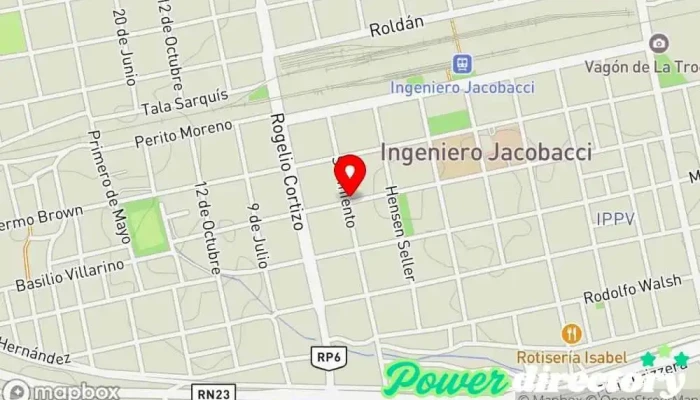 mapa de Correo Argentino - Sucursal Ing. Jacobacci Oficina de correos en Ingeniero Jacobacci