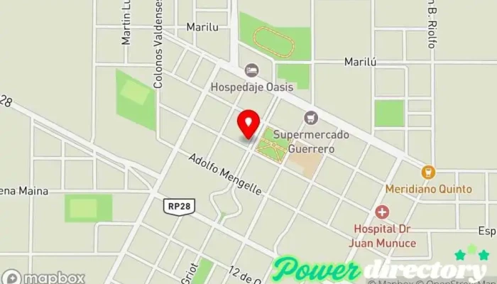 mapa de Correo Argentino - Sucursal Jacinto Arauz Oficina de correos, Servicio postal en Jacinto Arauz