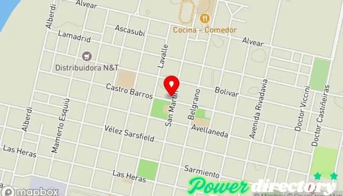 mapa de Correo Argentino - Sucursal Laborde Oficina de correos en Laborde
