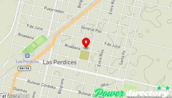 mapa de Correo Argentino - Sucursal Las Perdices Oficina de correos en Las Perdices
