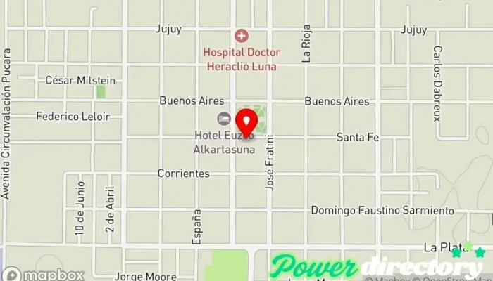 mapa de Correo Argentino - Sucursal Macachín Oficina de correos, Centro comercial en Macachin