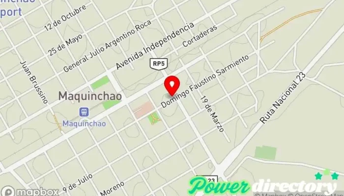 mapa de Correo Argentino - Sucursal Maquinchao Oficina de correos en Maquinchao