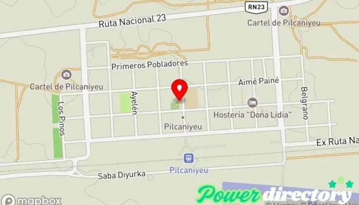 mapa de Correo Argentino - Sucursal Pilcaniyeu Oficina de correos en Pilcaniyeu