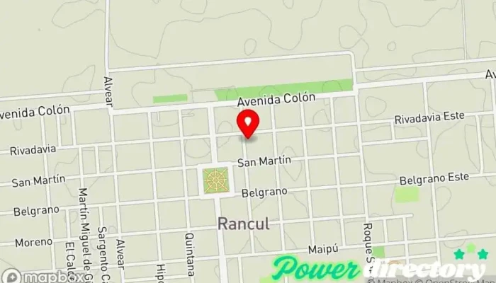 mapa de Correo Argentino - Sucursal Rancul Oficina de correos, Servicio postal en Rancul