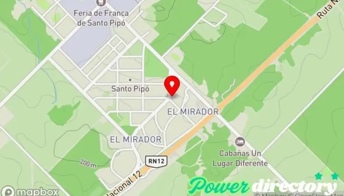mapa de Correo Argentino - Sucursal Santo Pipo Oficina de correos en Santo Pipo