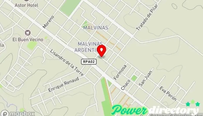 mapa de CORRER Servicio de giros bancarios, Servicio de mensajería, Servicio postal en Santa Elena