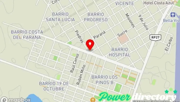 mapa de Cositas Ricas Pastelería Panadería en Bella Vista