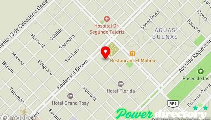 mapa de CPE - Toay Centro comercial en Toay
