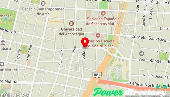 mapa de CR CARLY ROS S.A. Institución financiera en Mendoza