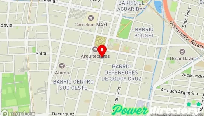mapa de CR CARLY ROS S.A. Agencia de préstamos en Godoy Cruz