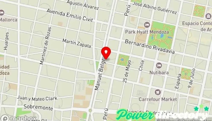 mapa de CRE-DIN Cooperativa de ahorro y crédito en Mendoza