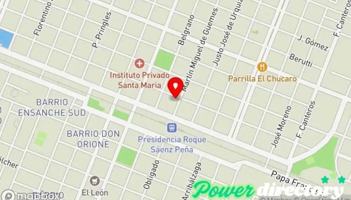 mapa de Credi Centro Agencia de préstamos en Sáenz Peña