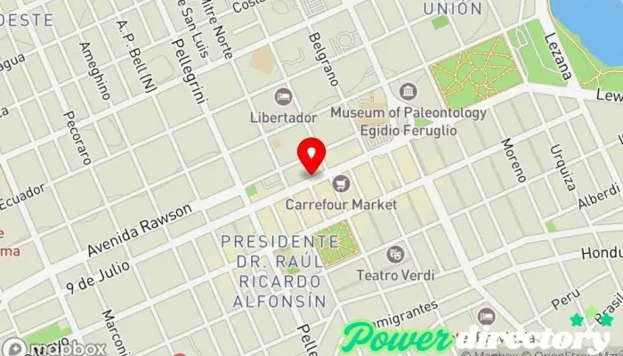 mapa de Credi Pago  en Trelew