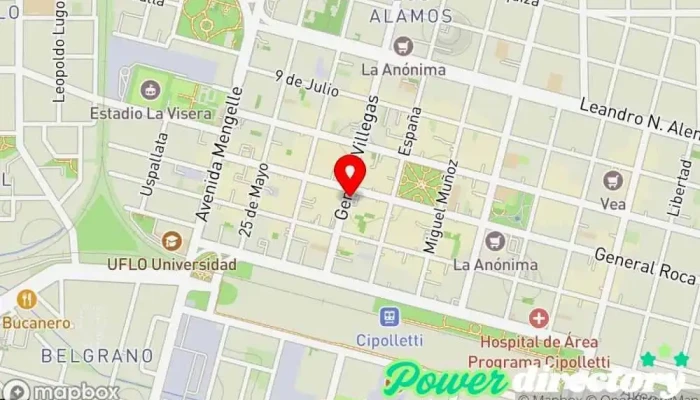 mapa de CREDI YA Servicio de asesoramiento crediticio en Cipolletti