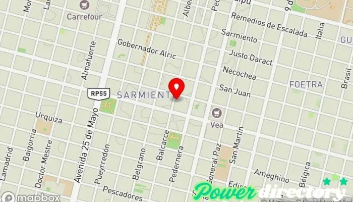 mapa de Crediapp Villa Mercedes - Atuel Comercializadora Institución financiera en Villa Mercedes
