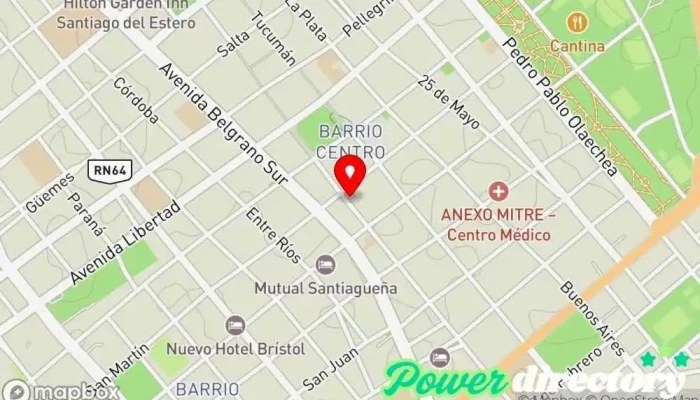 mapa de Credicaf srl Agencia de préstamos en Santiago del Estero