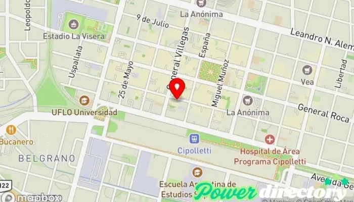 mapa de Credicom  en Cipolletti