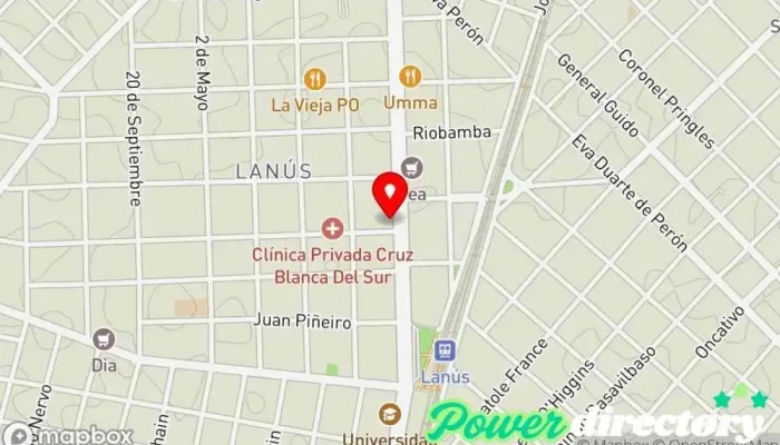 mapa de Crediexpress - Dolar Ok, Lanús Oficina de cambio de divisas, Agencia de préstamos en Lanús