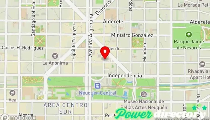mapa de Crediexpress Agencia de préstamos, Servicio de asesoramiento crediticio, Servicio de ayuda para cobros de menor cuantía en Neuquén