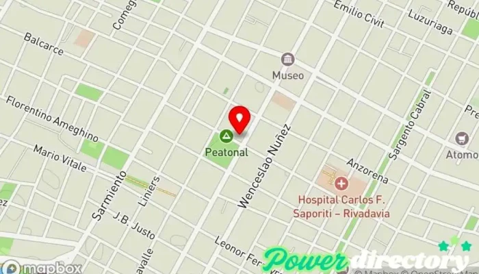 mapa de Crediez Préstamos Institución financiera en Rivadavia