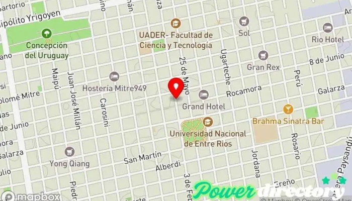 mapa de Credife Agencia de préstamos en Concepción del Uruguay