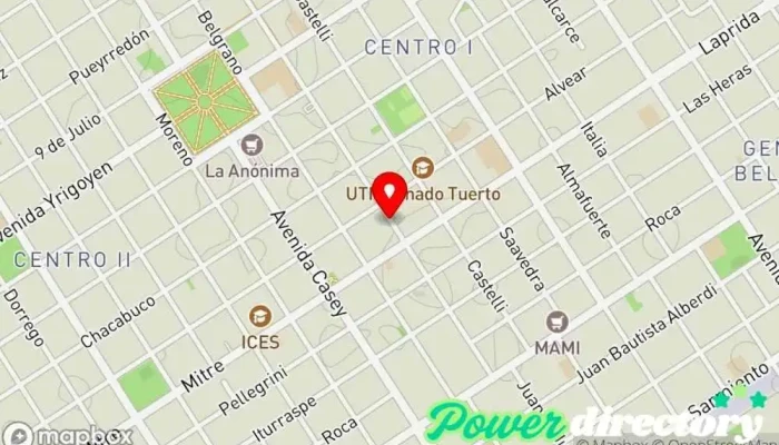 mapa de Credife Institución financiera en Venado Tuerto