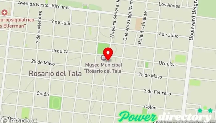 mapa de credife Institución financiera en Rosario del Tala