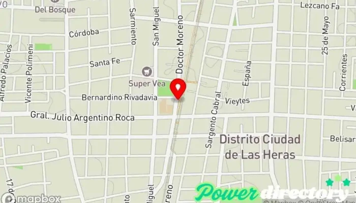 mapa de CrediHoy Las Heras Servicio de asesoramiento crediticio en Las Heras