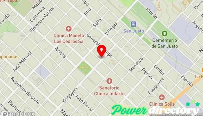mapa de CrediKlaro Agencia de préstamos en San Justo