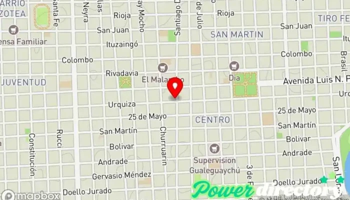 mapa de CREDIL Institución financiera, Cooperativa de ahorro y crédito en Gualeguaychú