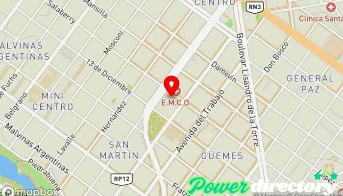 mapa de CREDIL Préstamos en efectivo Institución financiera en Caleta Olivia