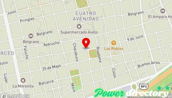 mapa de CREDIL Préstamos en efectivo Institución financiera en San Luis