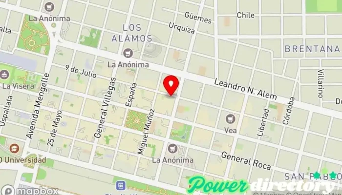 mapa de CREDIL Préstamos en efectivo Institución financiera, Agencia de préstamos en Cipolletti