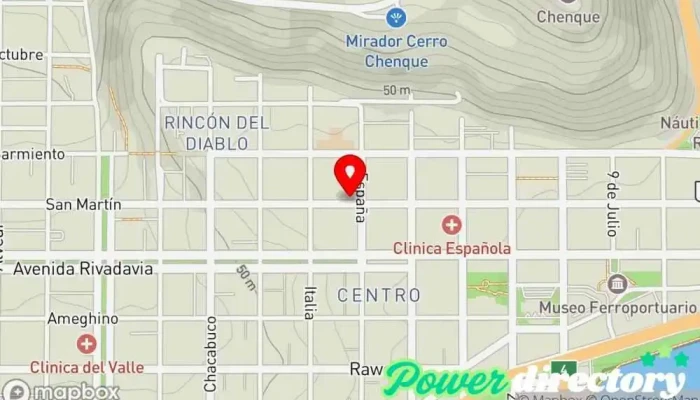 mapa de CREDIL Préstamos en efectivo Institución financiera en Comodoro Rivadavia
