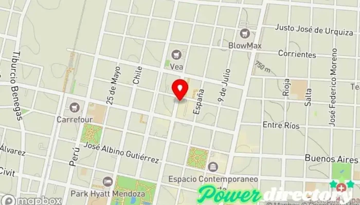 mapa de CREDIL Préstamos en efectivo Institución financiera en Mendoza