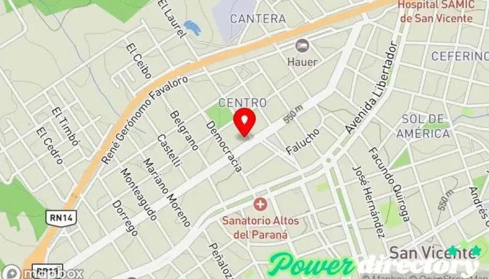 mapa de CREDIL Préstamos en efectivo Institución financiera en San Vicente