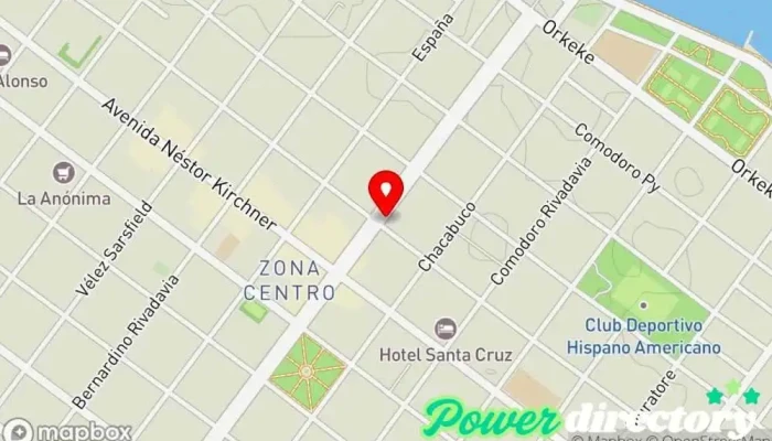mapa de CREDIL Préstamos en efectivo Institución financiera en Río Gallegos