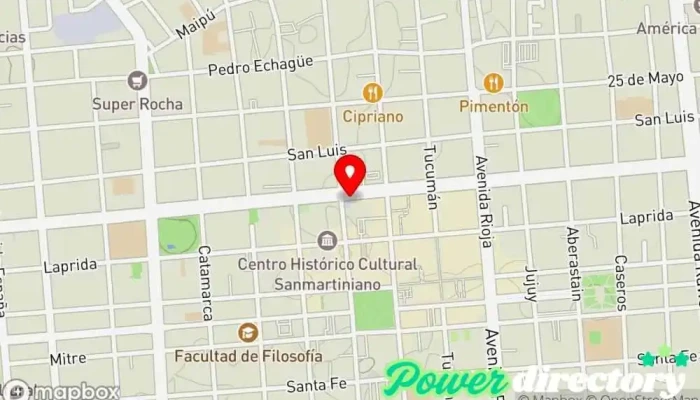 mapa de Credil SRL Institución financiera en AAA