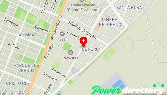 mapa de Credimas Institución financiera en Libertador Gral San Martín