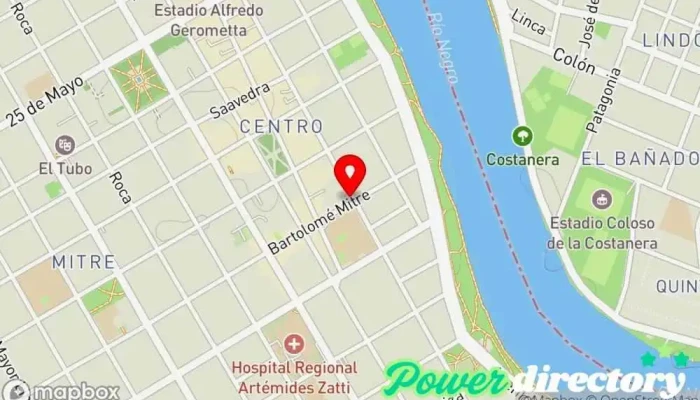 mapa de CREDIMUNDO Agencia de préstamos en Viedma